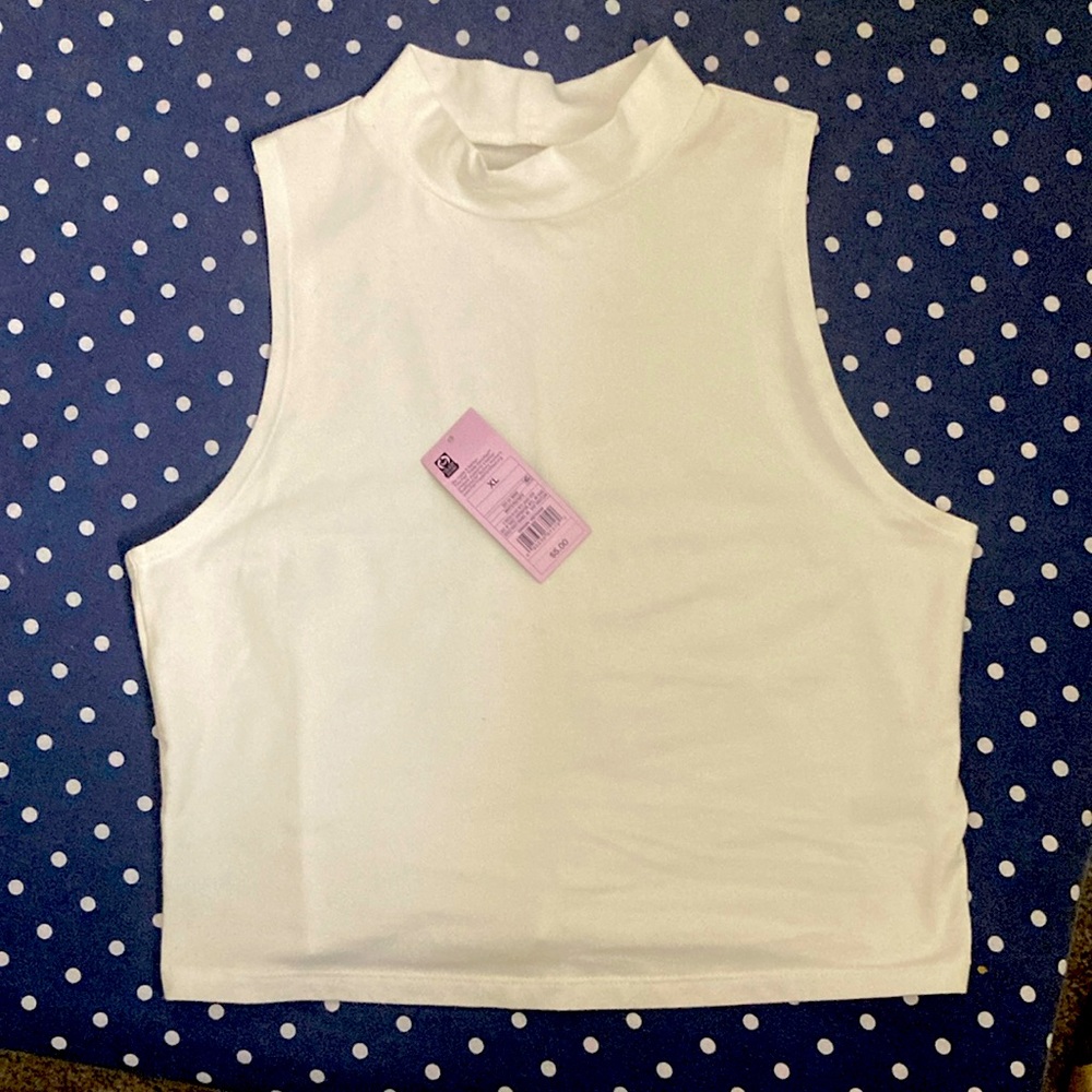 2 for 1!! Cropped Tanks with mock turtle neck; Both NWT